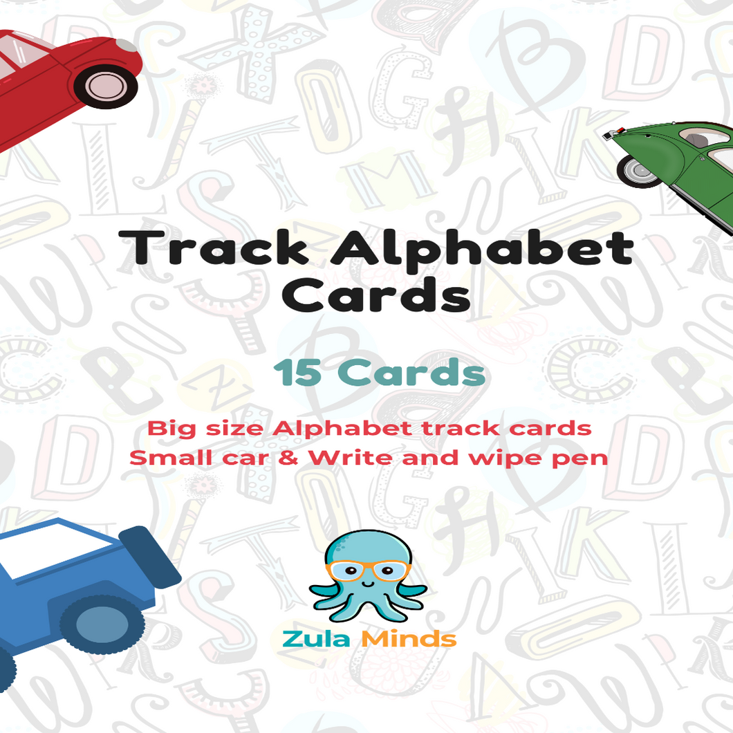 ZulaMinds Track Alphabet Cards